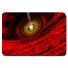 Black Red Space Hole Large Doormat  by Mariart