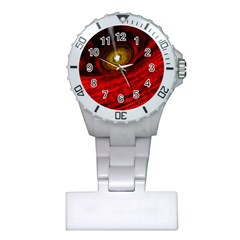 Black Red Space Hole Plastic Nurses Watch