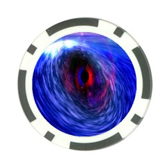 Blue Red Eye Space Hole Galaxy Poker Chip Card Guard (10 Pack)