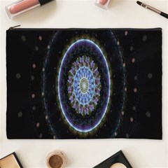 Colorful Hypnotic Circular Rings Space Cosmetic Bag (xxxl) 