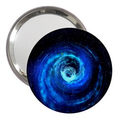 Blue Black Hole Galaxy 3  Handbag Mirrors