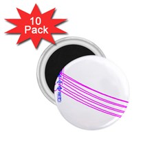 Electricty Power Pole Blue Pink 1 75  Magnets (10 Pack) 