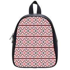 Clipart Embroidery Star Red Line Black School Bag (small) by Mariart