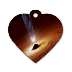 Coming Supermassive Black Hole Century Dog Tag Heart (one Side)