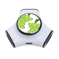 Fruit Green Grape 3-port Usb Hub