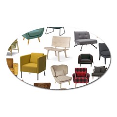 Furnitur Chair Oval Magnet