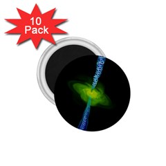 Gas Yellow Falling Into Black Hole 1 75  Magnets (10 Pack) 