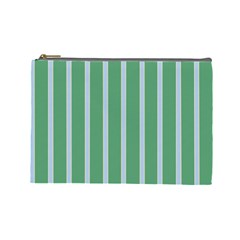 Green Line Vertical Cosmetic Bag (large)  by Mariart