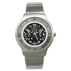 Helmet Original Diffuse Black White Space Stainless Steel Watch