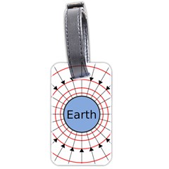 Magnetik Earth s Gravitational Line Triangle Luggage Tags (two Sides) by Mariart