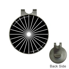 Ray White Black Line Space Hat Clips With Golf Markers