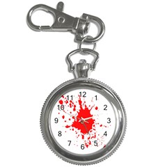 Red Blood Splatter Key Chain Watches by Mariart