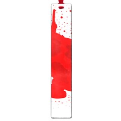 Red Blood Transparent Large Book Marks