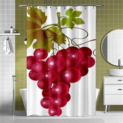 Red Fruit Grape Shower Curtain 48  X 72  (small) 