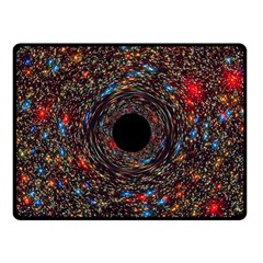 Space Star Light Black Hole Fleece Blanket (small)