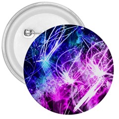 Space Galaxy Purple Blue 3  Buttons by Mariart