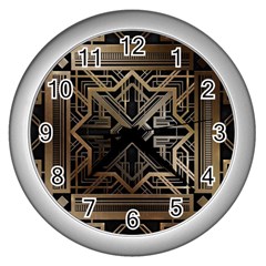 Art Nouveau Wall Clocks (silver)  by NouveauDesign