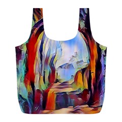 Abstract Tunnel Full Print Recycle Bags (l)  by NouveauDesign