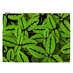 Nature Print Pattern Cosmetic Bag (xxl)  by dflcprints