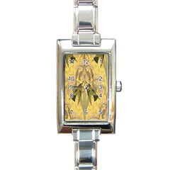 Art Nouveau Rectangle Italian Charm Watch by NouveauDesign