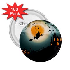 Halloween Landscape 2 25  Buttons (100 Pack)  by ValentinaDesign