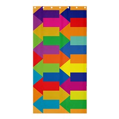 Arrow Rainbow Orange Blue Yellow Red Purple Green Shower Curtain 36  X 72  (stall) 