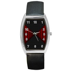 Black Red Door Barrel Style Metal Watch by Mariart