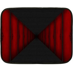 Black Red Door Fleece Blanket (mini)