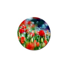 Colorful Flowers Golf Ball Marker (10 Pack)