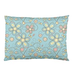 Flower Blue Butterfly Bird Yellow Floral Sexy Pillow Case