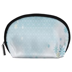 Flower Blue Polka Plaid Sexy Star Love Heart Accessory Pouches (large)  by Mariart