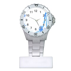 Flower Blue Sunflower Star Sexy Plastic Nurses Watch by Mariart