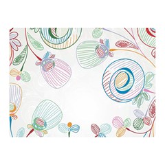 Flower Rainbow Circle Polka Leaf Sexy Double Sided Flano Blanket (mini)  by Mariart