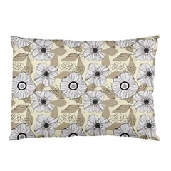 Flower Rose Sunflower Gray Star Pillow Case by Mariart