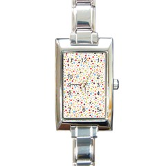 Flower Star Rose Sunflower Rainbow Smal Rectangle Italian Charm Watch