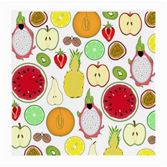 Mango Fruit Pieces Watermelon Dragon Passion Fruit Apple Strawberry Pineapple Melon Medium Glasses Cloth (2-side)