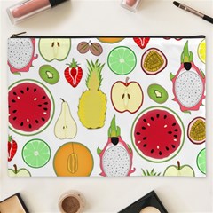 Mango Fruit Pieces Watermelon Dragon Passion Fruit Apple Strawberry Pineapple Melon Cosmetic Bag (xxxl) 