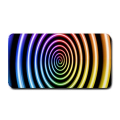 Hypnotic Circle Rainbow Medium Bar Mats by Mariart