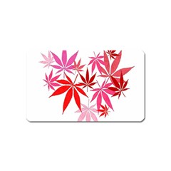 Marijuana Cannabis Rainbow Pink Love Heart Magnet (name Card)