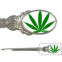 Marijuana Weed Drugs Neon Cannabis Green Leaf Sign Letter Openers