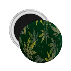 Marijuana Cannabis Rainbow Love Green Yellow Leaf 2 25  Magnets by Mariart