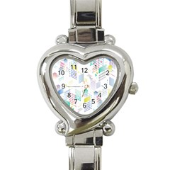 Layer Capital City Building Heart Italian Charm Watch