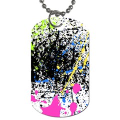 Spot Paint Pink Black Green Yellow Blue Sexy Dog Tag (two Sides) by Mariart