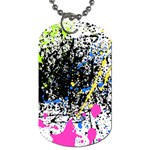 Spot Paint Pink Black Green Yellow Blue Sexy Dog Tag (Two Sides) Front