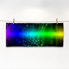 Space Galaxy Green Blue Black Spot Light Neon Rainbow Cosmetic Storage Cases by Mariart