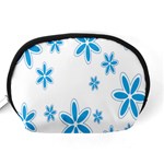 Star Flower Blue Accessory Pouches (Medium)  Back