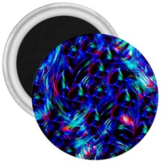 Dark Neon Stuff Blue Red Black Rainbow Light 3  Magnets