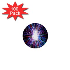 Seamless Animation Of Abstract Colorful Laser Light And Fireworks Rainbow 1  Mini Buttons (100 Pack)  by Mariart