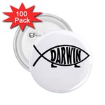 Darwin fish 2.25  Buttons (100 pack)  Front