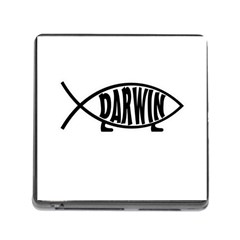 Darwin Fish Memory Card Reader (square) by Valentinaart